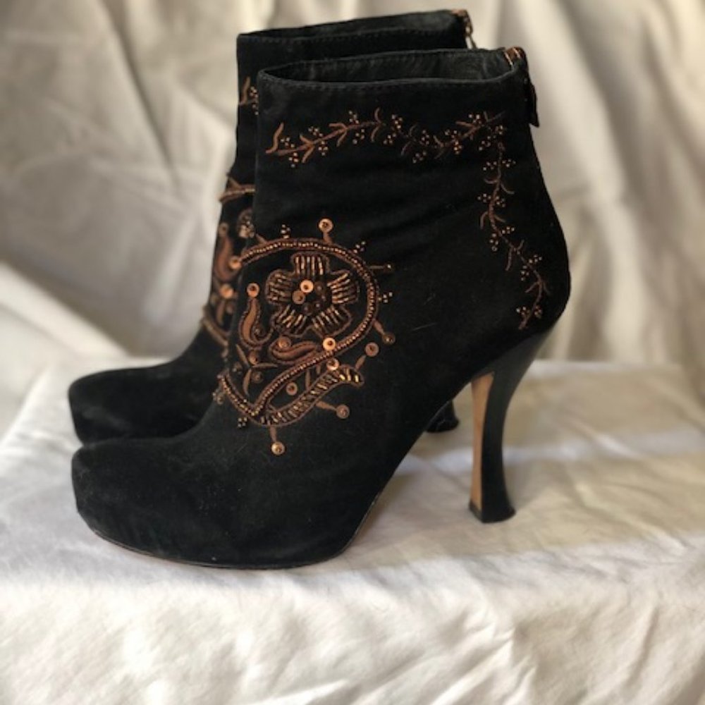 House of Harlow 1960 Hope Beaded Bootie